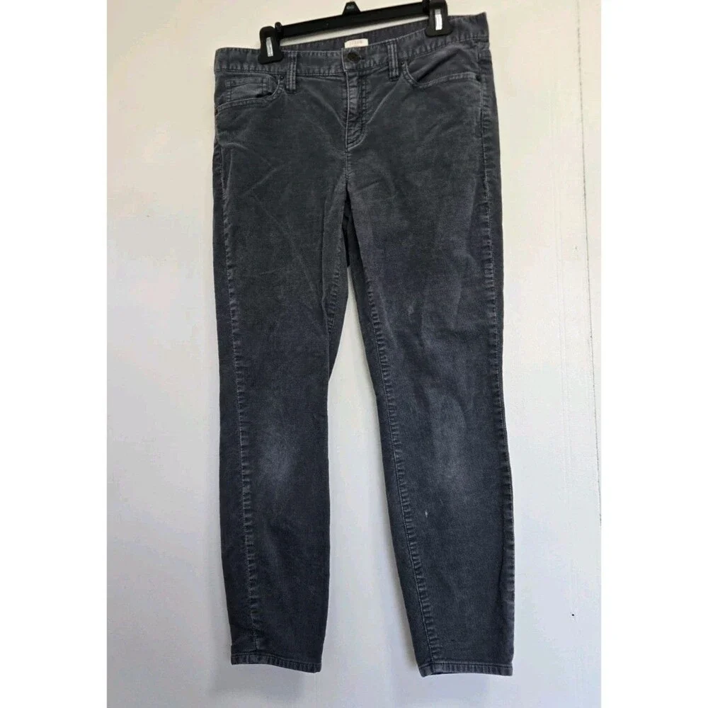 J Crew Pants Womens 30 Corduroy Blue Stretch Casual Comfort Preppy